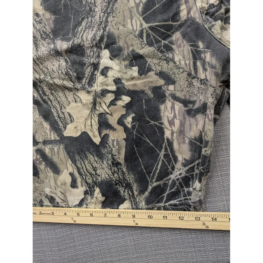 Mossy Oak Bib Overalls Mens 3XL Camo Cargo Hunting Shortalls 11 Inseam USA